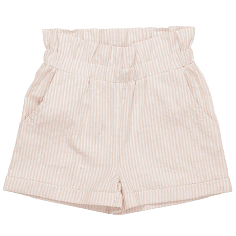 Copenhagen Colors Dusty Rose W Cream Stripe Seersucker Shorts m. Flæser