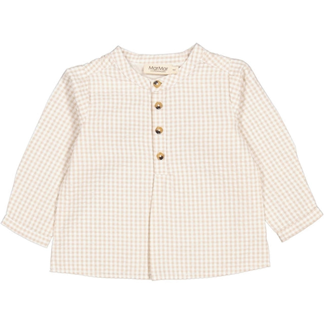 MarMar Grey Sand Gingham Totoro Skjorte