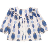 MarMar Ikat Print Glacier Tulette Bluse 3