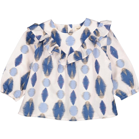 MarMar Ikat Print Glacier Tulette Bluse