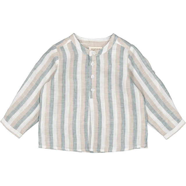 MarMar Dusty Blue Stripe Totoro Skjorte