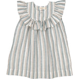 MarMar Dusty Blue Stripe Drussa Kjole