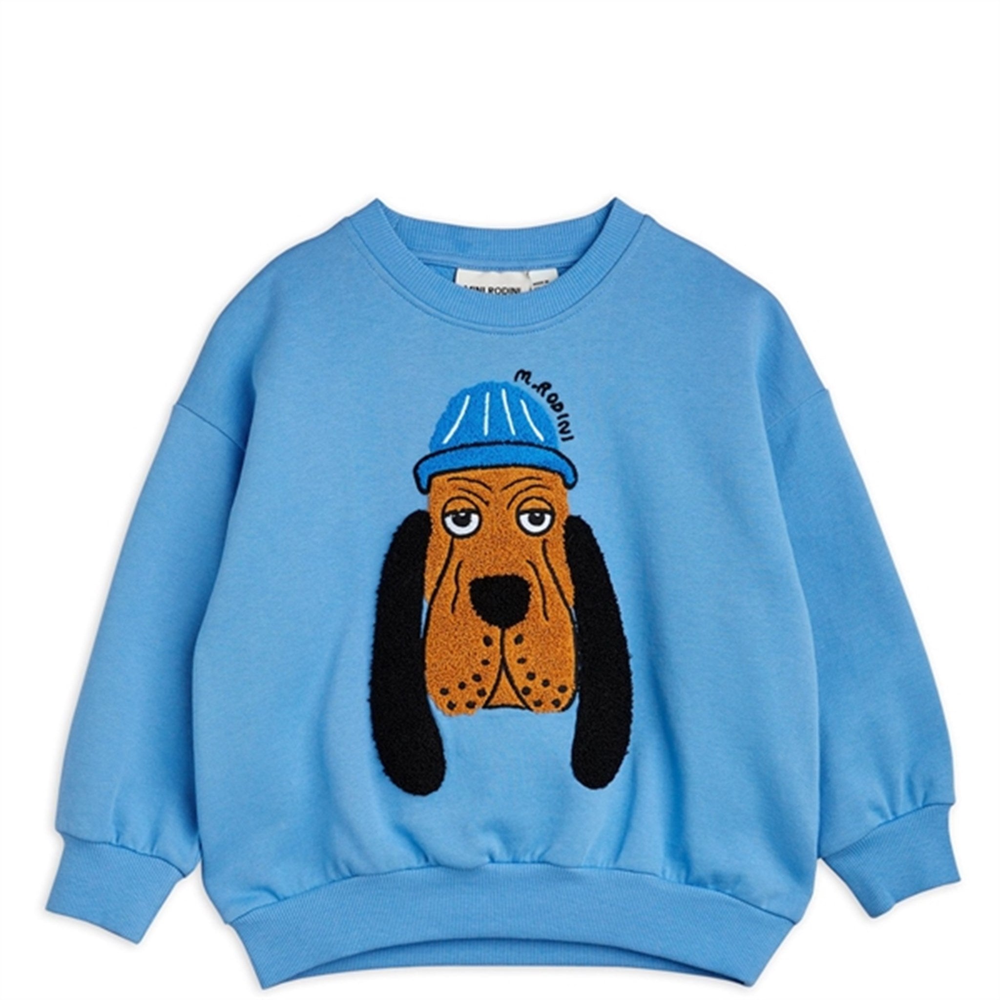 Mini Rodini Bloodhound Chenille Sweatshirt Blue
