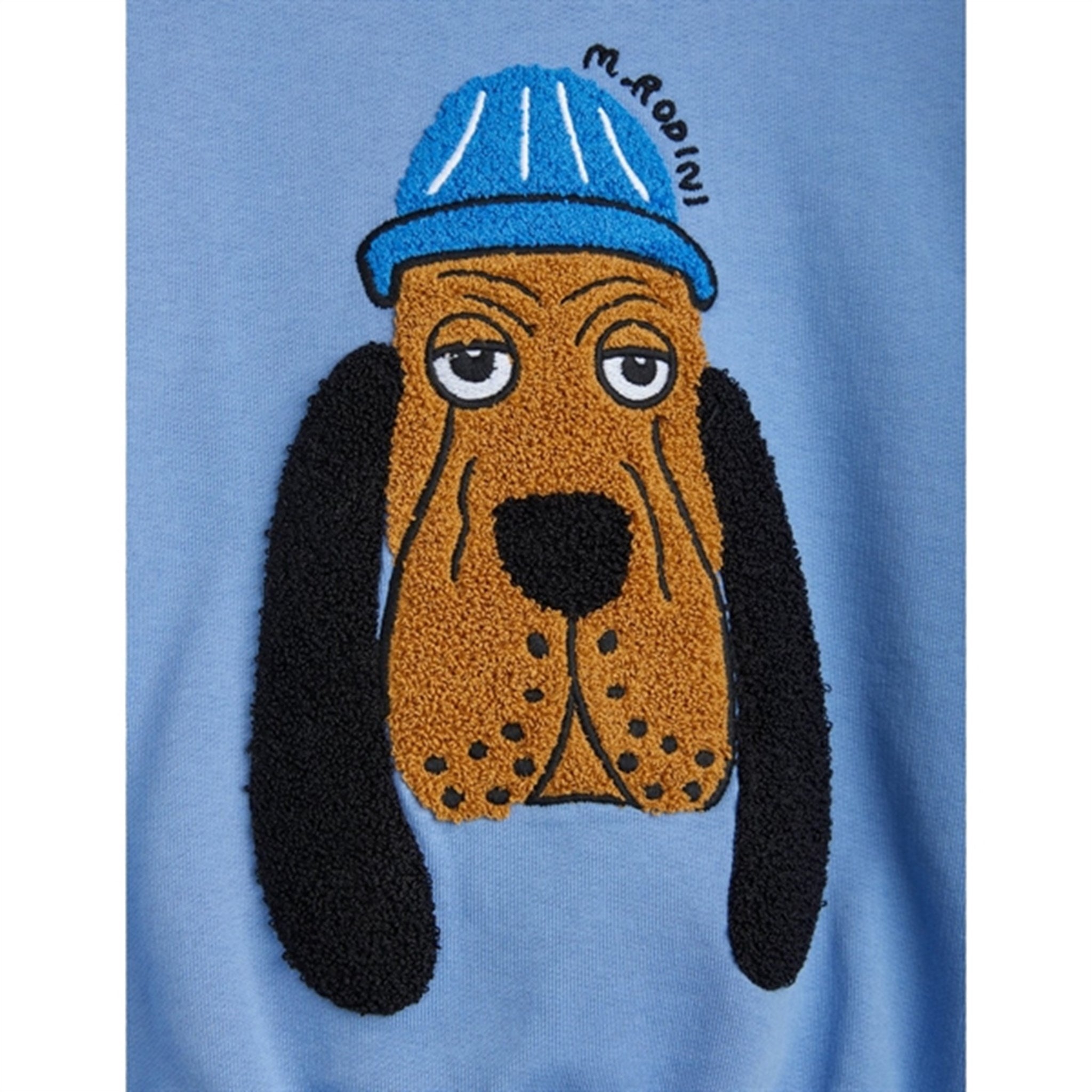 Mini Rodini Bloodhound Chenille Sweatshirt Blue 3