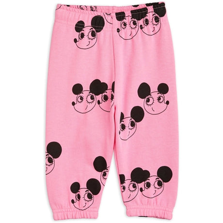 Mini Rodini Ritzrats Aop Baby Sweatpants Pink