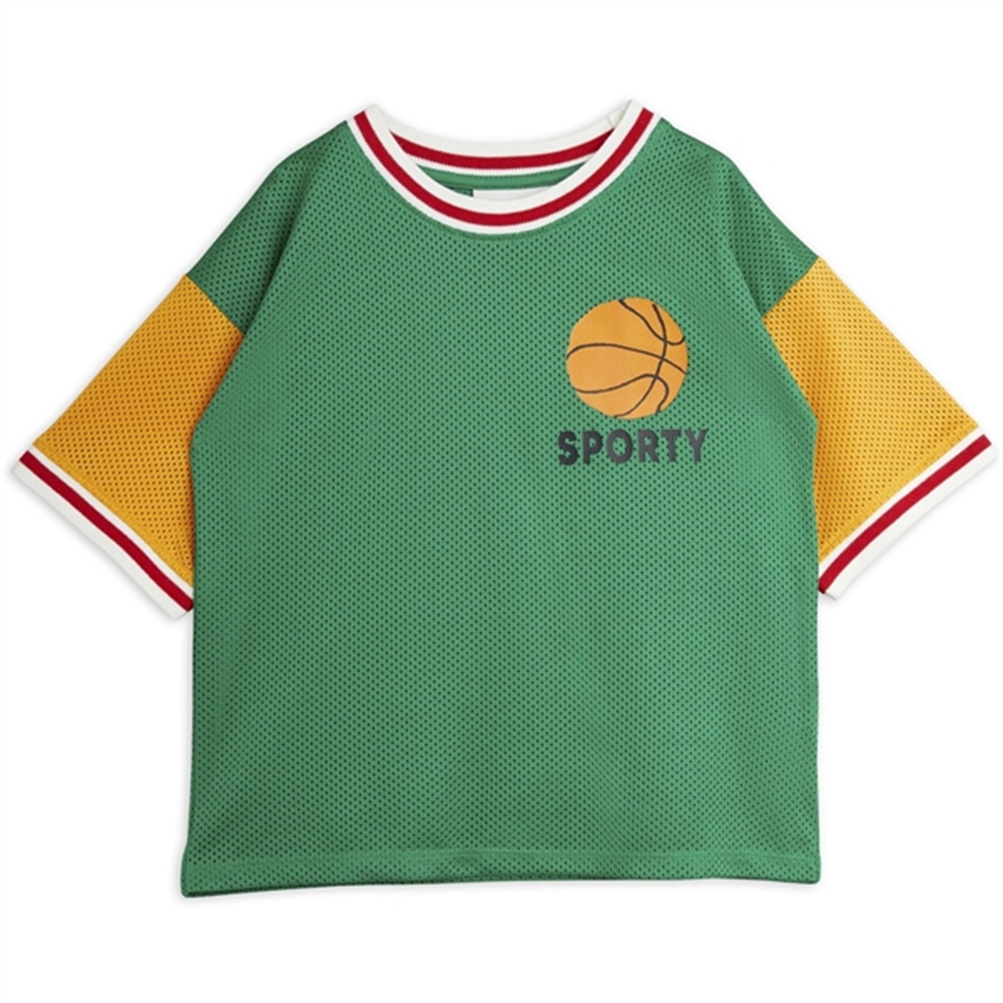Mini Rodini Green Basket Mesh Sp T-shirt