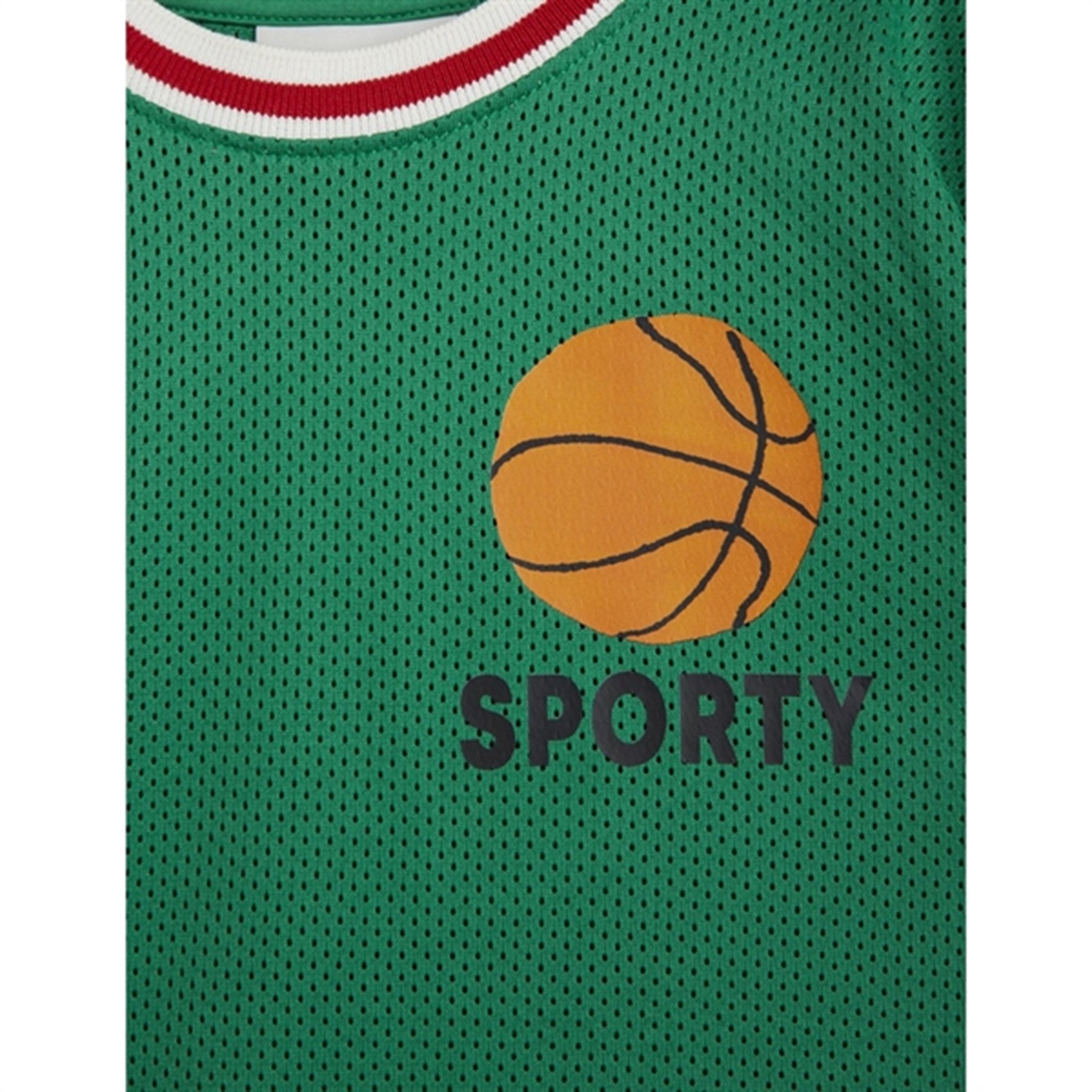 Mini Rodini Green Basket Mesh Sp T-shirt 2