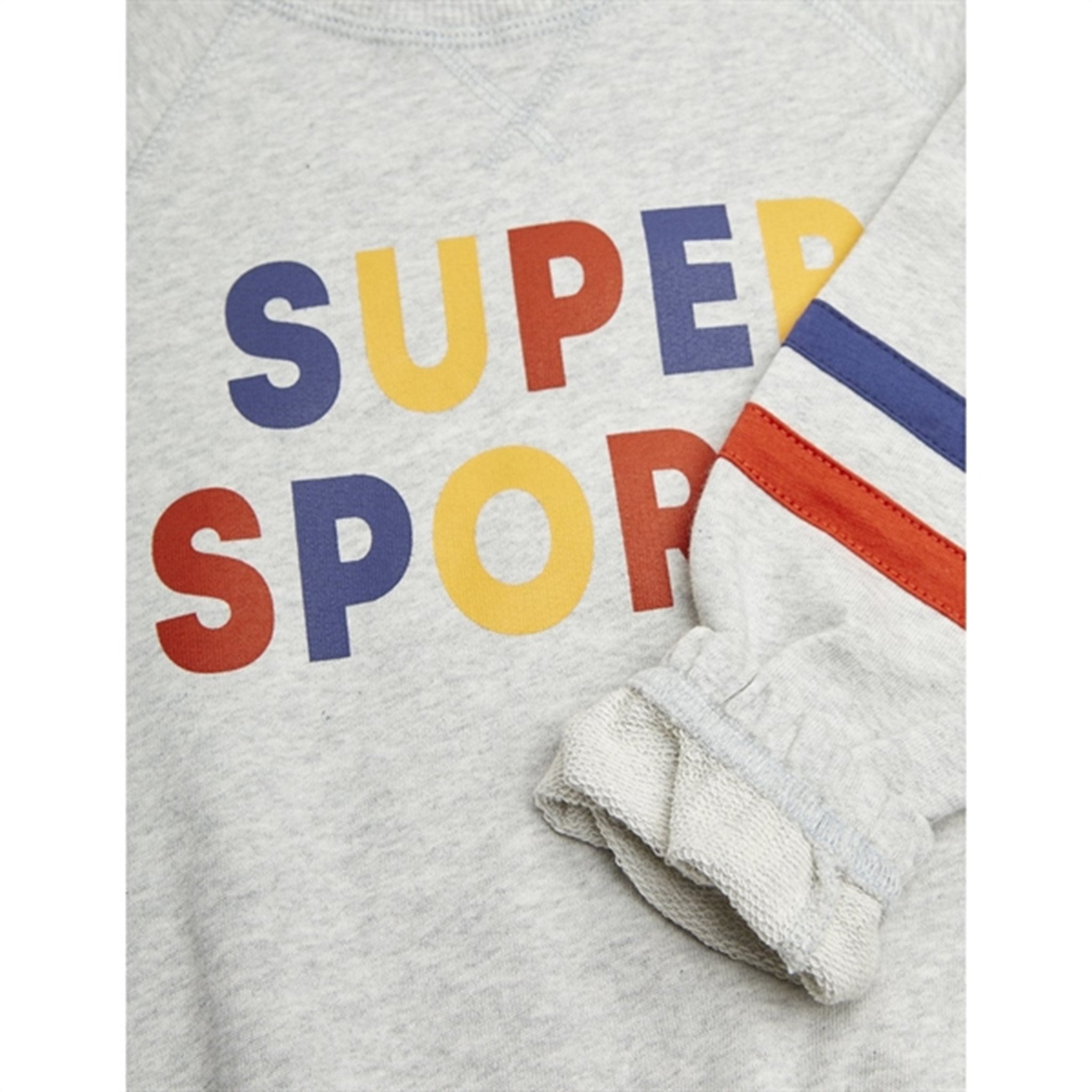Mini Rodini Grey Melange Super Sporty Sp Sweatshirt 3