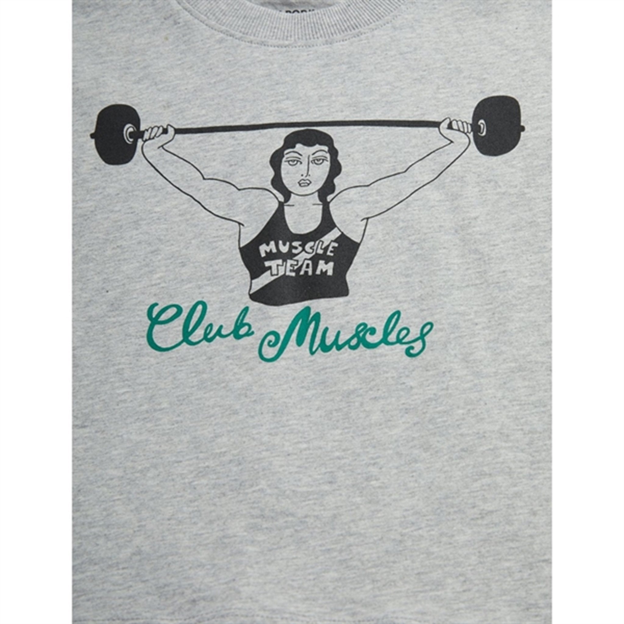 Mini Rodini Grey Melange Club Muscles Sp T-shirt 3