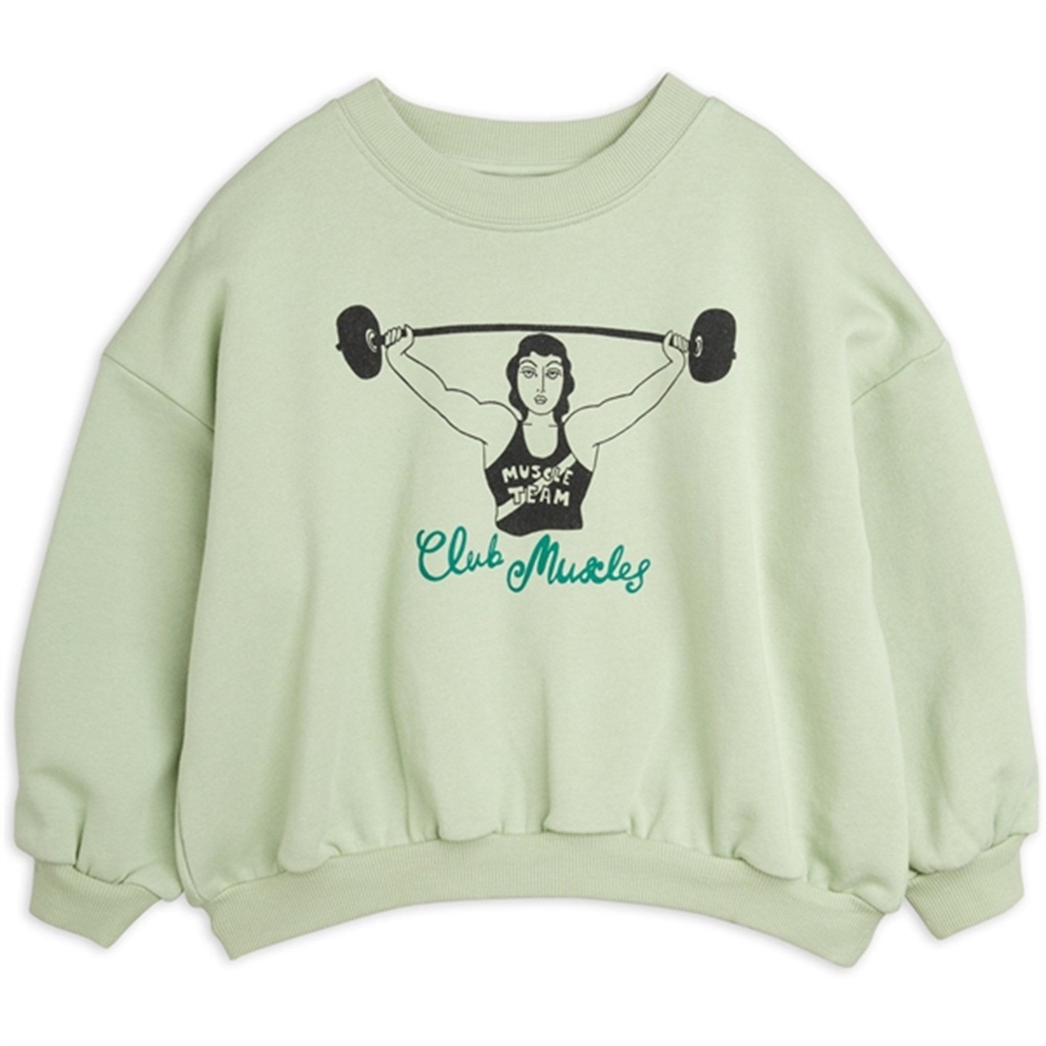 Mini Rodini Green Club Muscles Sp Sweatshirt