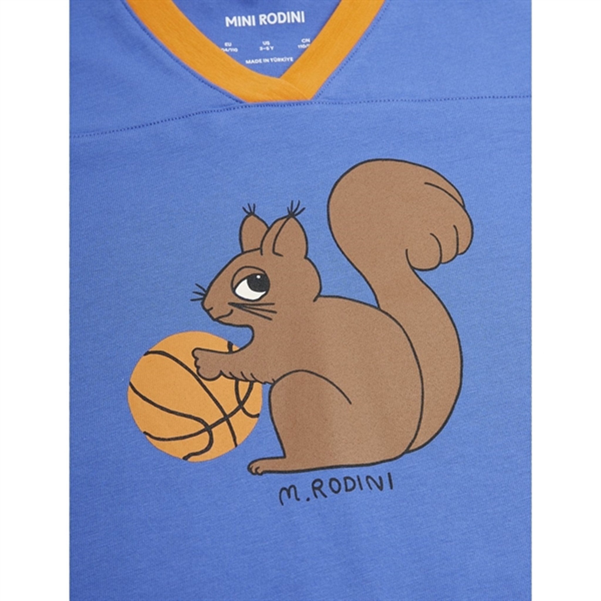 Mini Rodini Blue Squirrel Sp T-shirt Loose Fit 2