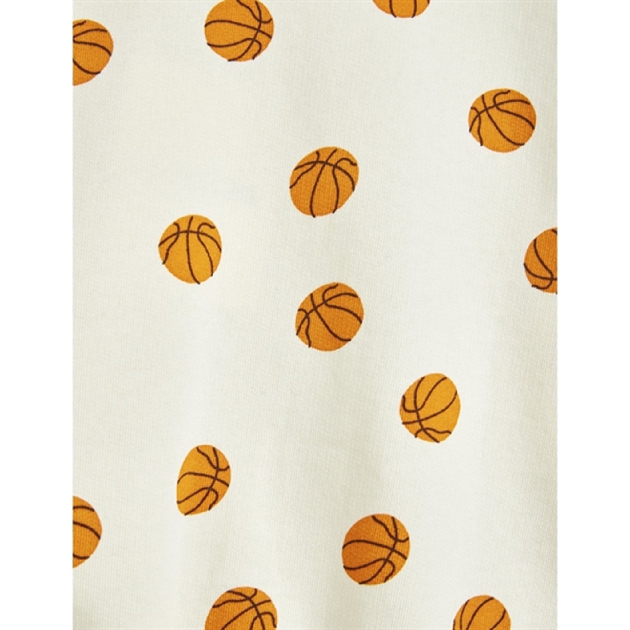 Mini Rodini Offwhite Basketball Aop Collar Sweatshirt 2