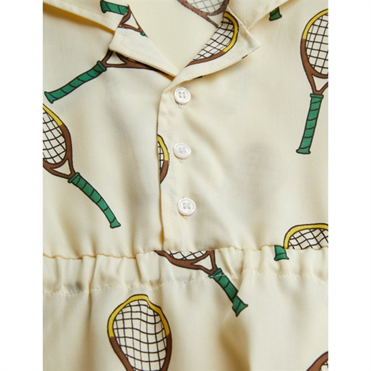 Mini Rodini Offwhite Tennis Aop Woven Kjole 4