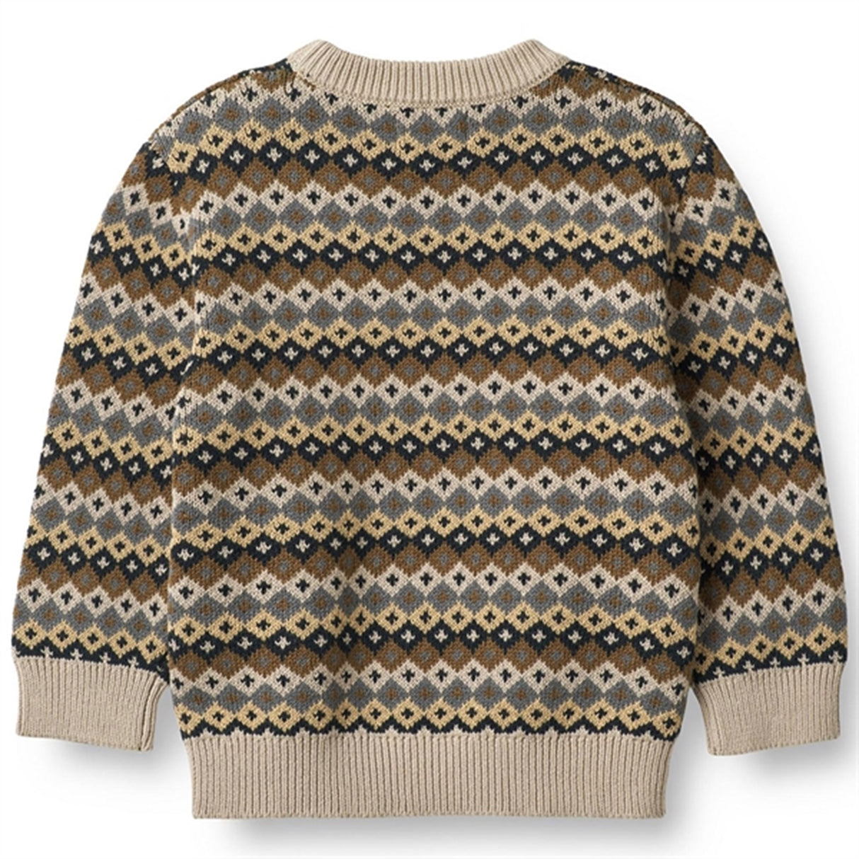 Wheat Multi Blue Elias Jacquard Pullover 3