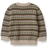 Wheat Multi Blue Elias Jacquard Pullover 3