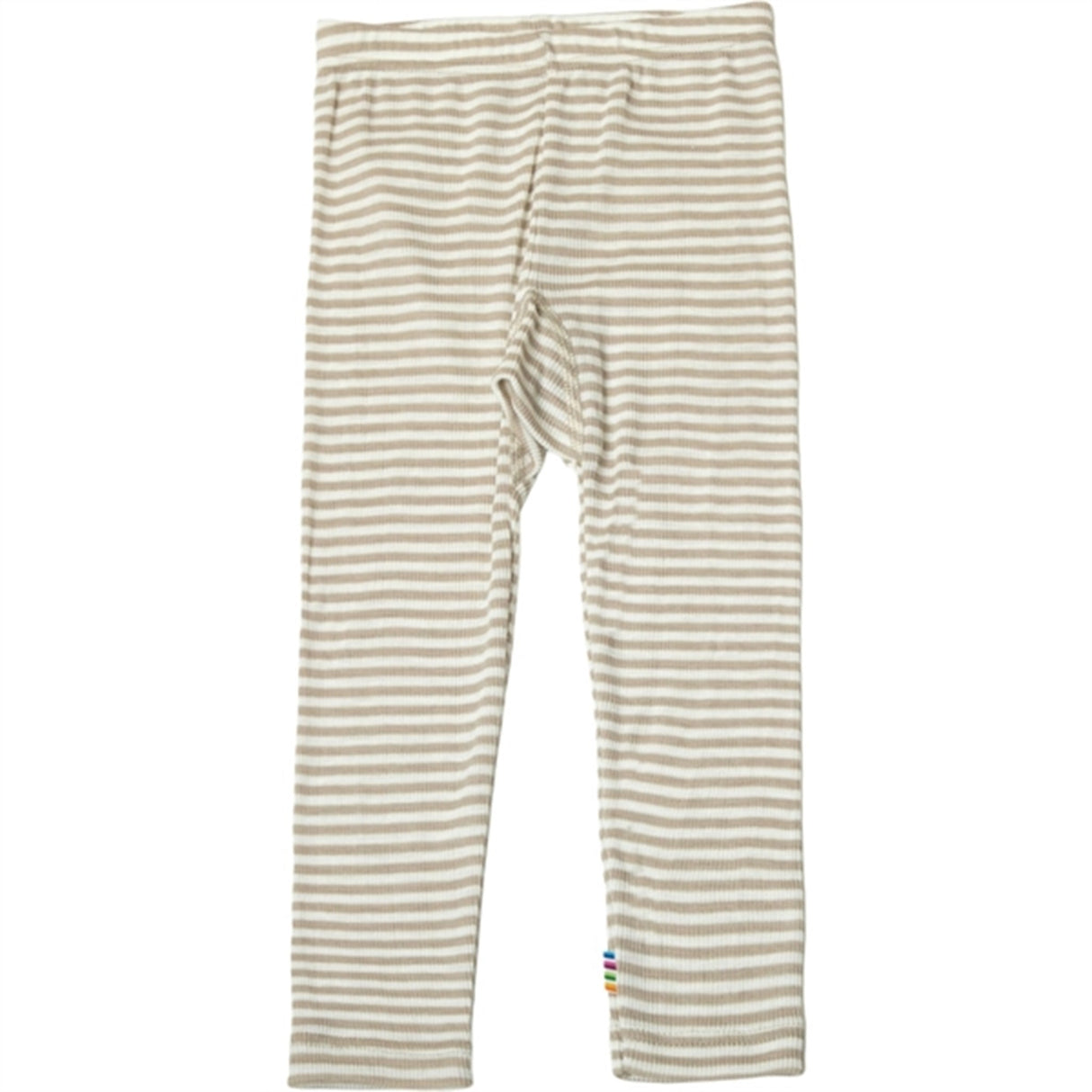 Joha Uld/Silke Beige Stripe Leggings