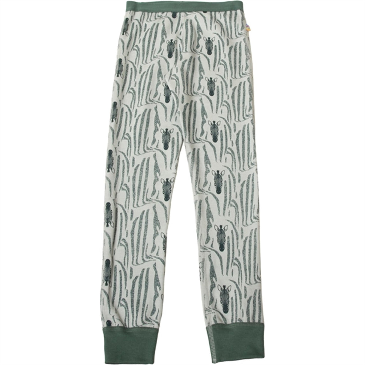 Joha Uld/Bomuld Green AOP Leggings