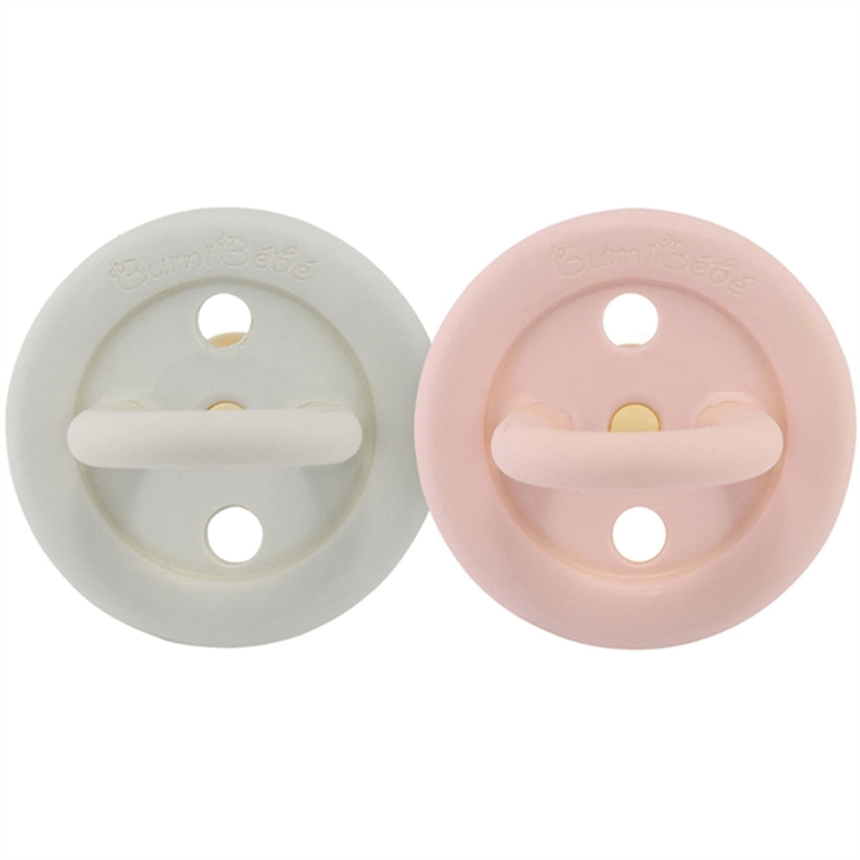 Hevea Bumi Bébé Sut Rund 2-pack Rose & Sage