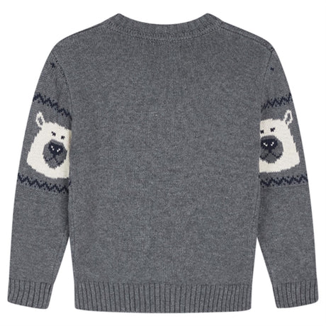 Hust & Claire Mini Wool Grey Pelle Strik 2