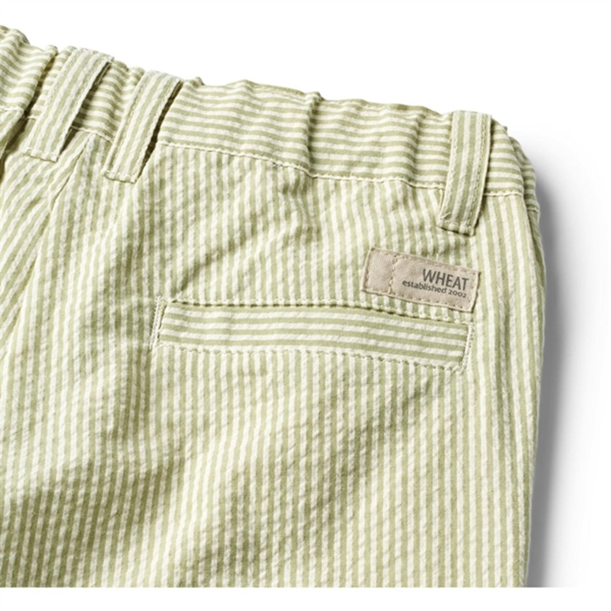 Wheat Green Stripe Shorts Elvig