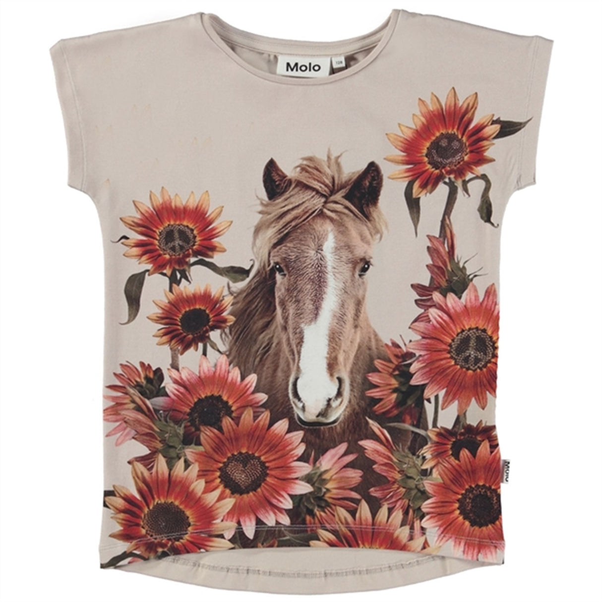 Molo Red Sunflowers Pony Love Ragnhilde T-Shirt