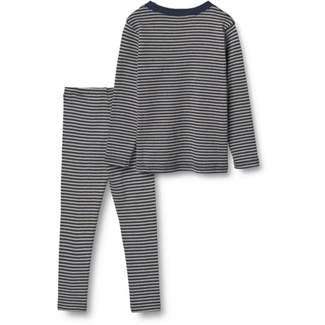 Wheat Navy Stripe Mads Nattøj 2