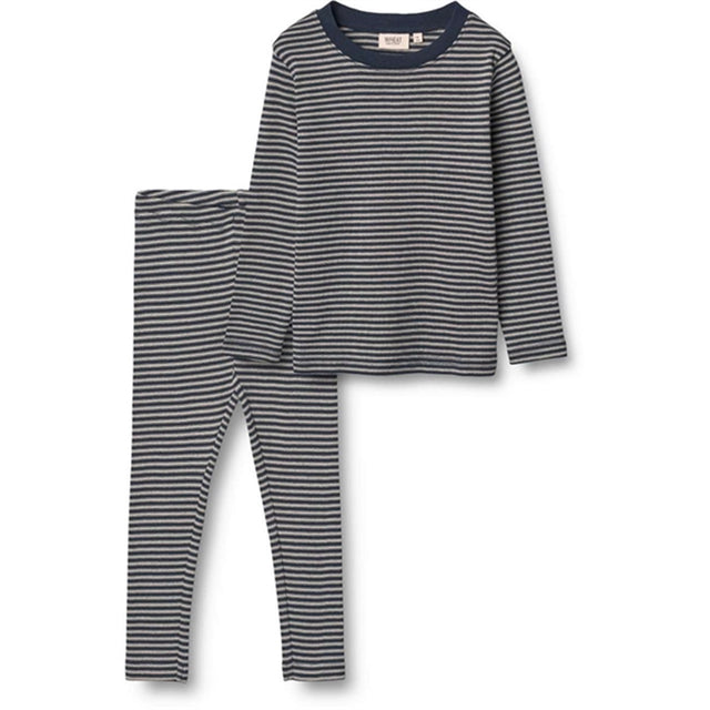 Wheat Navy Stripe Mads Nattøj