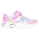 Skechers Unicorn Dreams Ombre Print & Star Sko Pink Turquoise 2