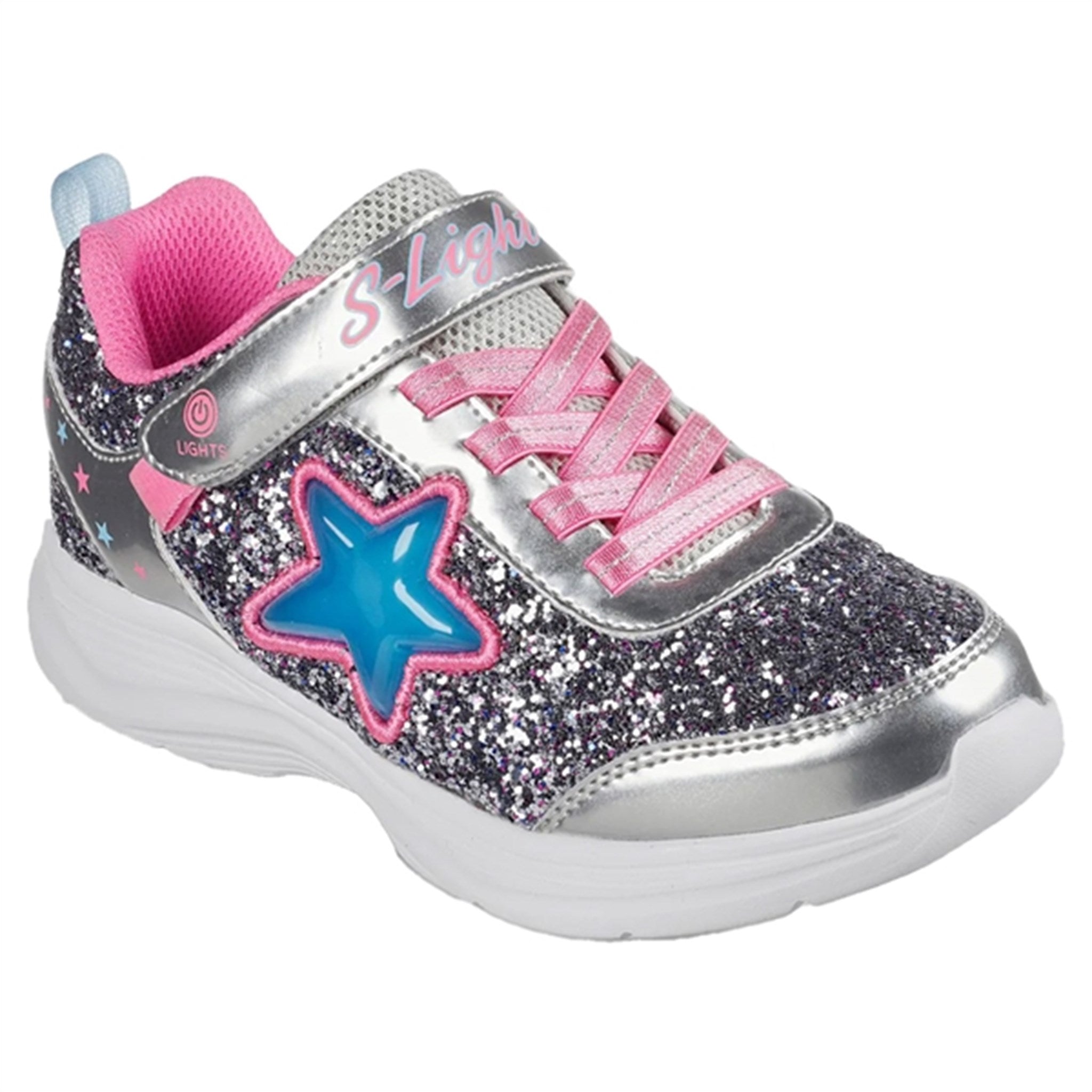 Skechers Glimmer Knicks Sneakers Starlet Shine Silver Pink