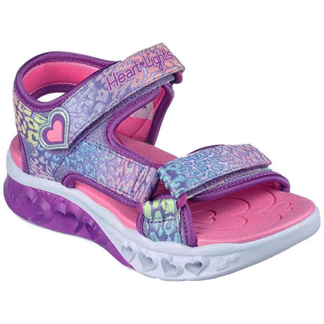 Skechers Girls Flutter Hearts Sandal Lavender/Multi