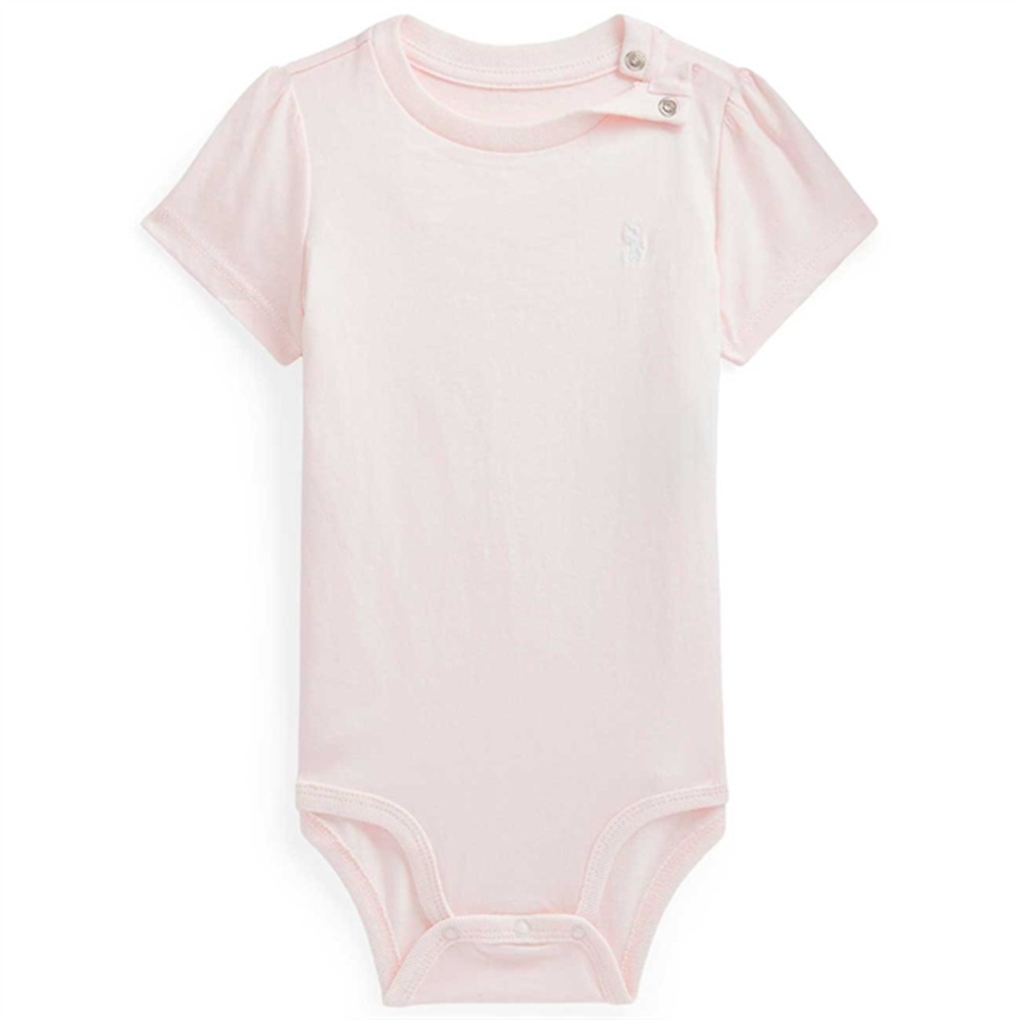 Ralph Lauren Baby Girl Bodystocking Short Sleeved Delicate Pink