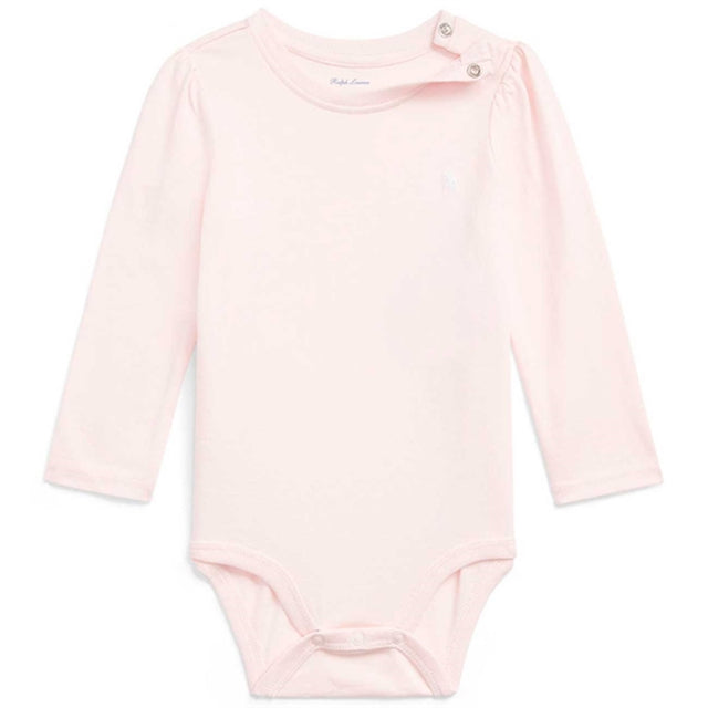 Ralph Lauren Baby Girl Long Sleeved Bodystocking Pink