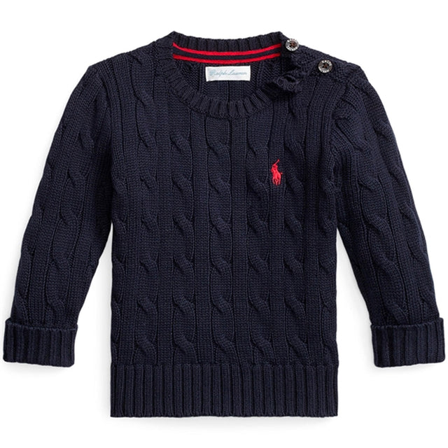 Ralph Lauren Baby Cable Striktrøje Rl Navy/C3822