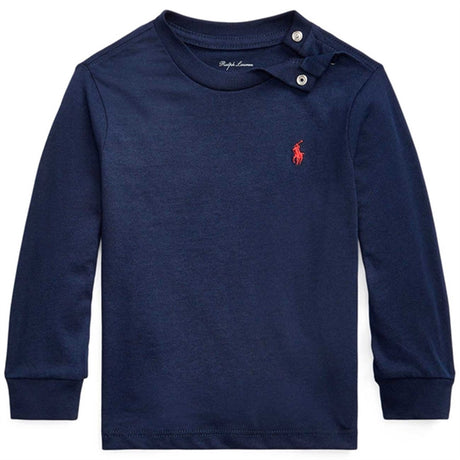 Ralph Lauren Baby Boy Long Sleeved Tee Cruise Navy