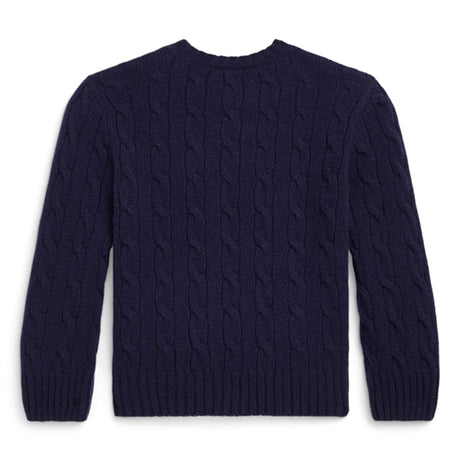 Polo Ralph Lauren Boy Long Sleeved Knit Cable Sweater Pullover Hunter Navy 2