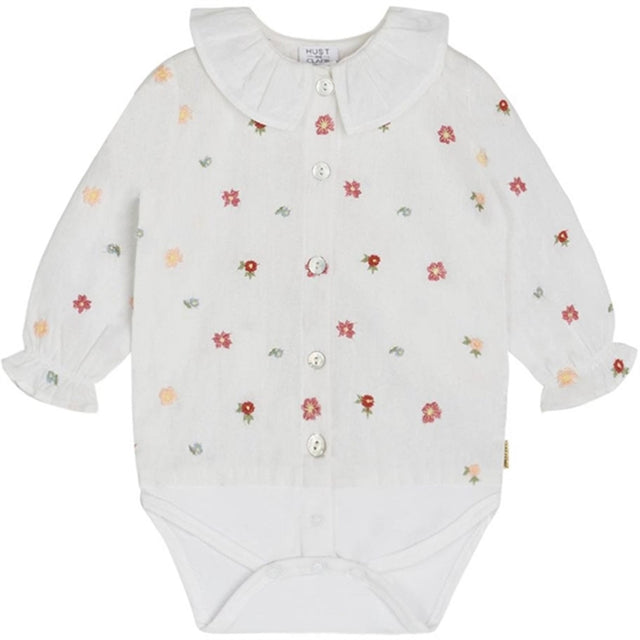 Hust & Claire Baby White Bernadette Skjorte body