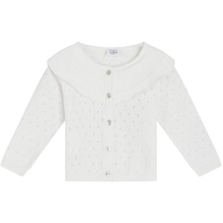 Hust & Claire Baby Pen Cardigan White