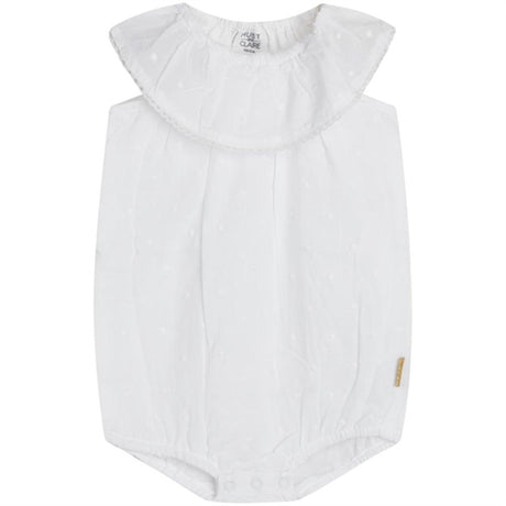 Hust & Claire Baby Magnolia Romper White