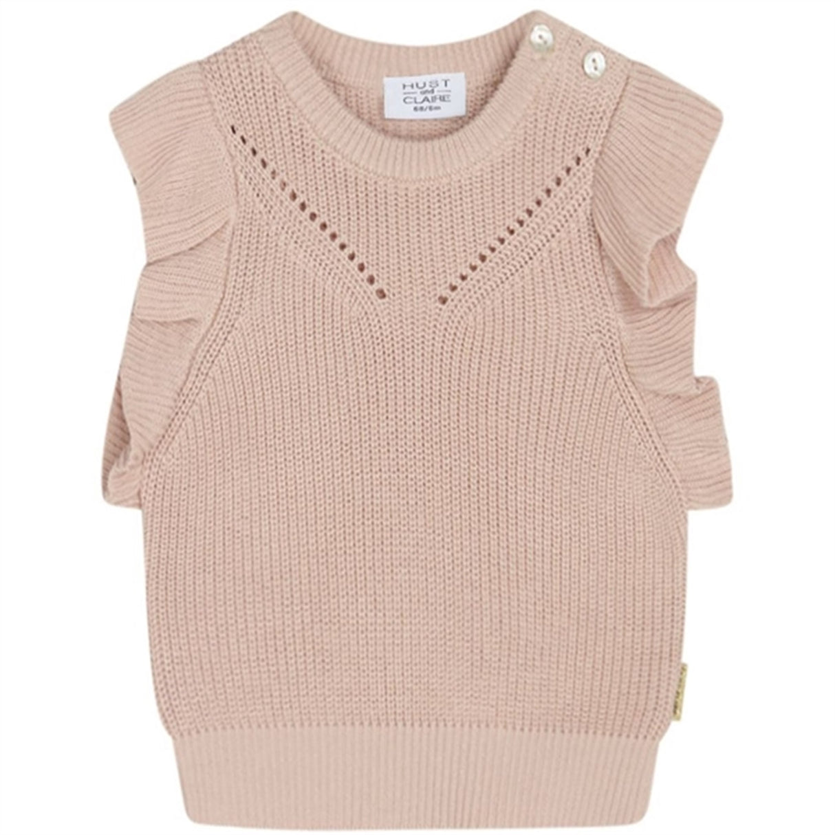 Hust & Claire Baby Peach Dust Nadiina Strik Vest