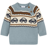 Hust & Claire Baby Iron Blue Palle Strik Sweater