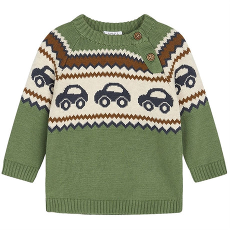 Hust & Claire Baby Elm Green Palle Strik Sweater