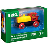 BRIO® Batteridrevet 2-vejs Lokomotiv Rød/Gul