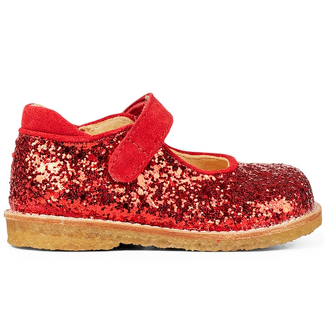 Angulus Begynder Tullesko Med Velcro Red/Red Glitter 2