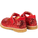 Angulus Begynder Tullesko Med Velcro Red/Red Glitter 3