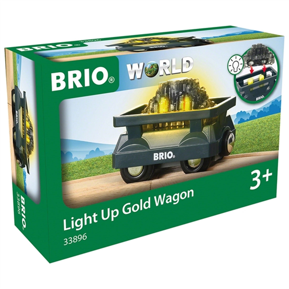 BRIO® Guldvogn m. Lys 2