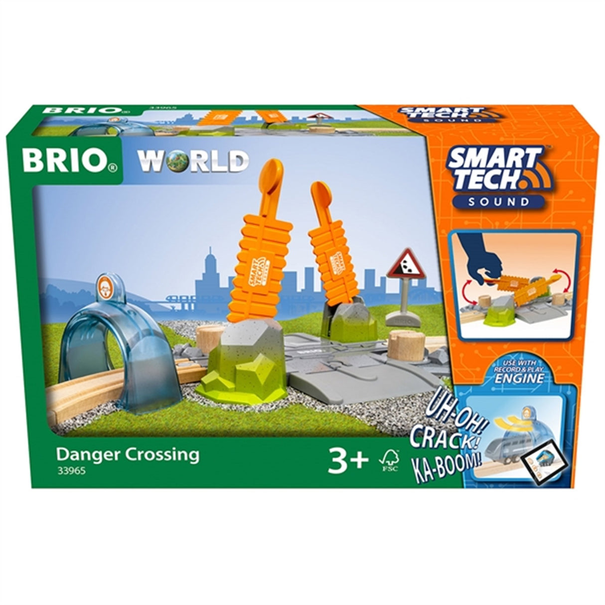 BRIO® Smart Tech Sound Danger Jernbaneoverskæring 2