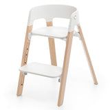 Stokke® Steps™ Chair White Natural Inkl. Bakke og Baby Set