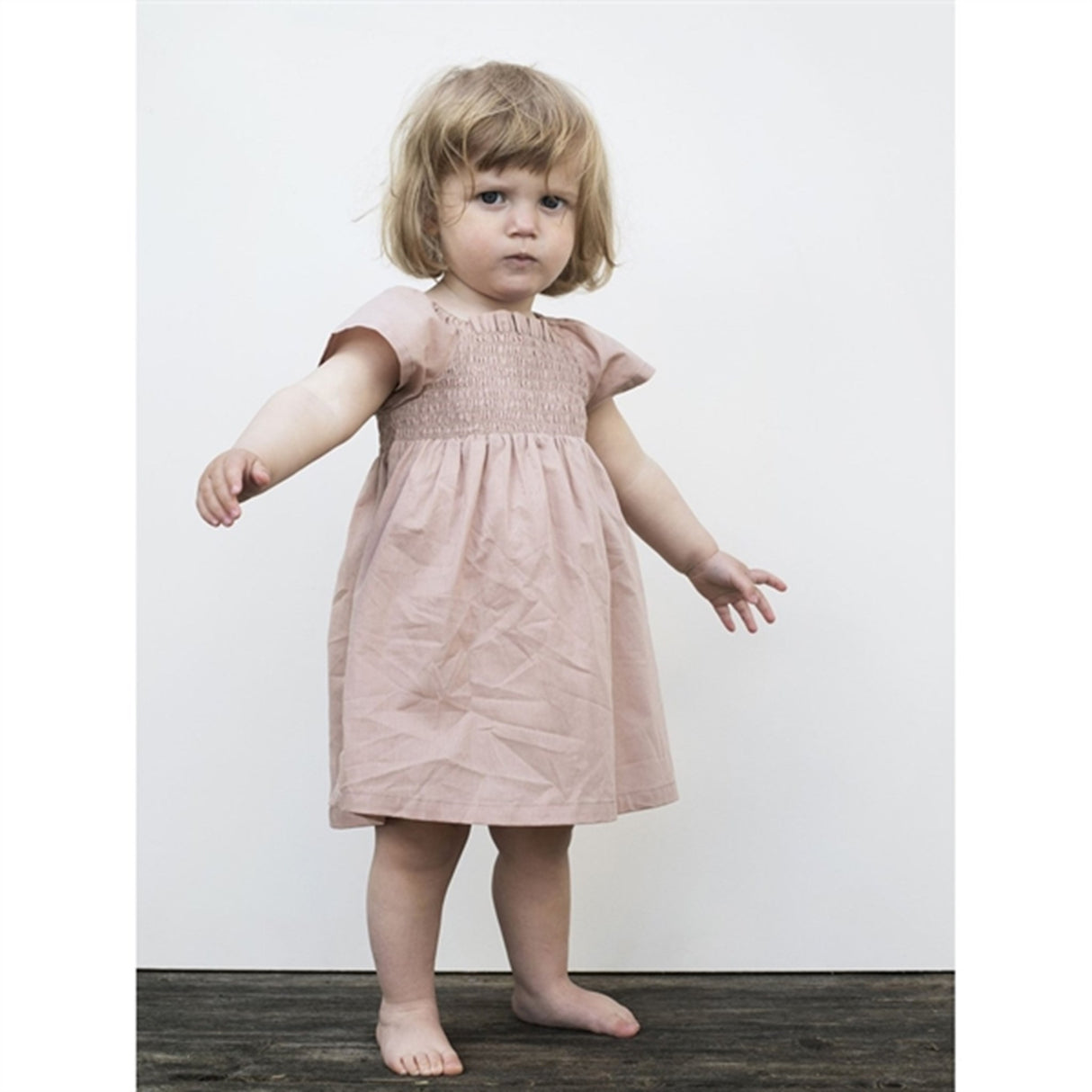 Serendipity Almond Baby Smock Kjole 3