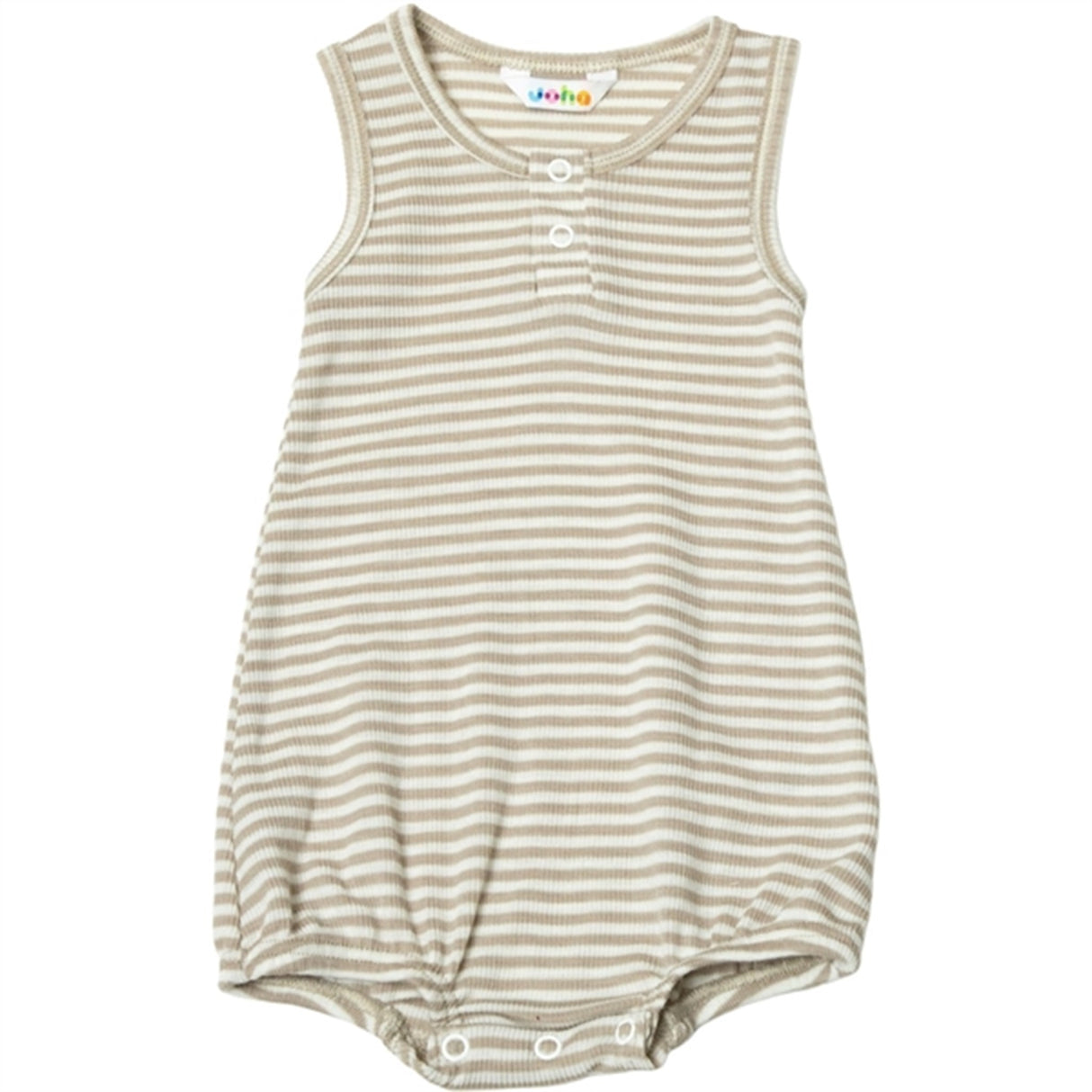 Joha Uld/Silke Beige Stripe Sommerdragt