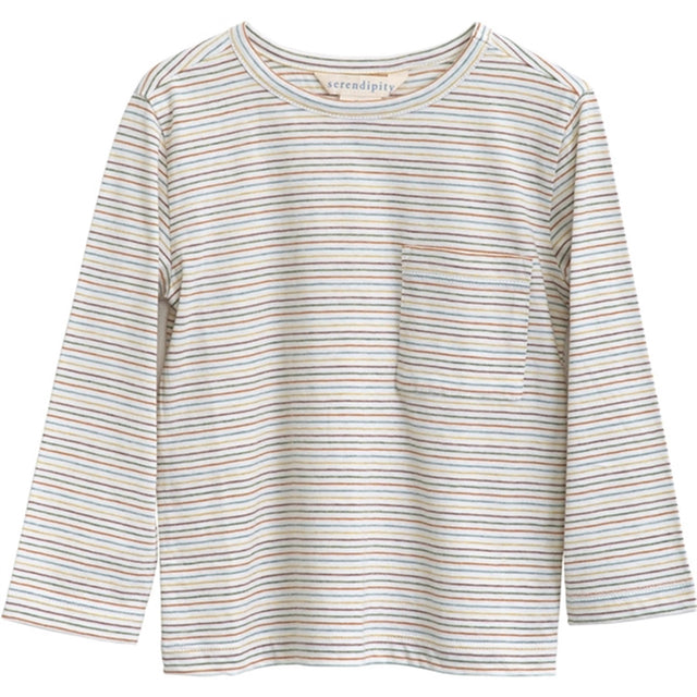 Serendipity Rainbow Stripe Jersey Bluse